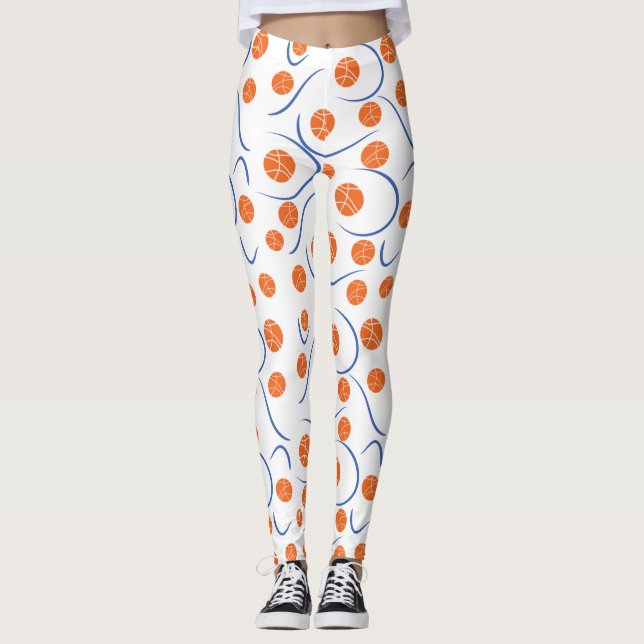 Inspierat basket-boll leggings (Framsida)