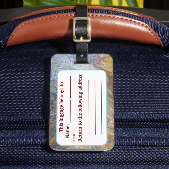 Inspierat deert-akrylpulver bagagebricka (Framsida Insitu 2)