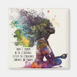 Inspierat kvinnligt Kembrace Magnet