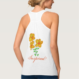 Inspierat mjukt Tanktop Linne Med Racerback