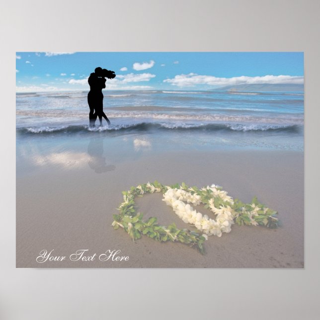 Inspierat valentines day - Hjärtformade blomblyeri Poster (Framsidan)