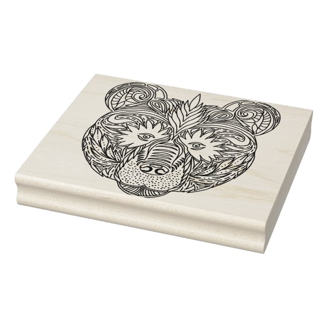 Inspikat björn stämpel (Stämpel)