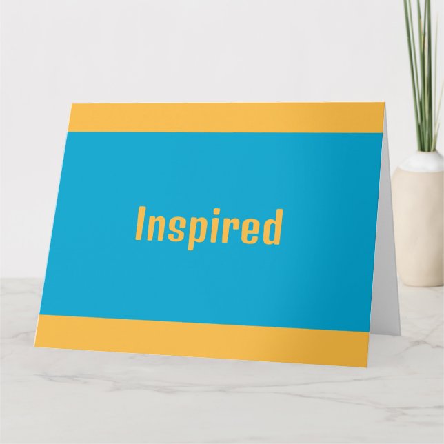 Inspikat hälsningskort kort (Framsida)