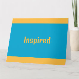 Inspikat hälsningskort kort