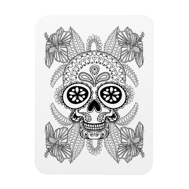 Inspikat skal i blommor magnet (Vertikal)