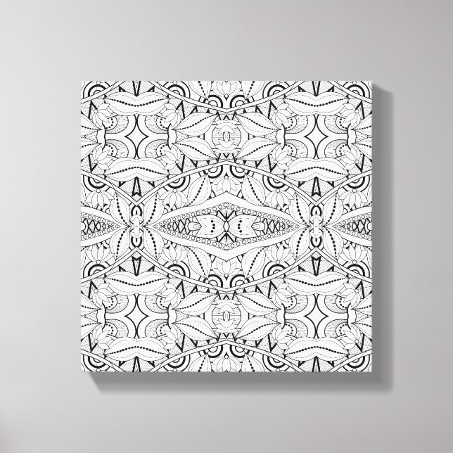 Inspinerad stamdesign 6 canvastryck (Framsida)