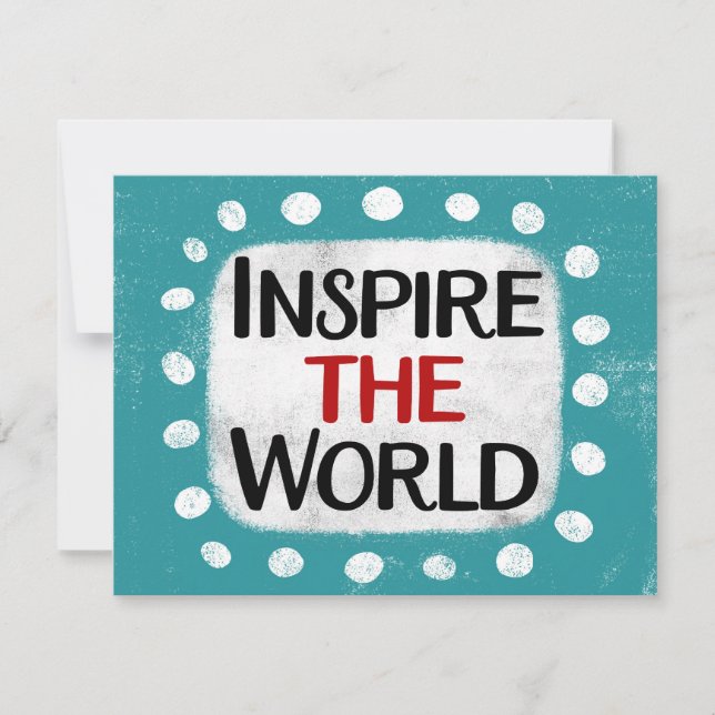 Inspira World Greeting Card Kort (Framsida)