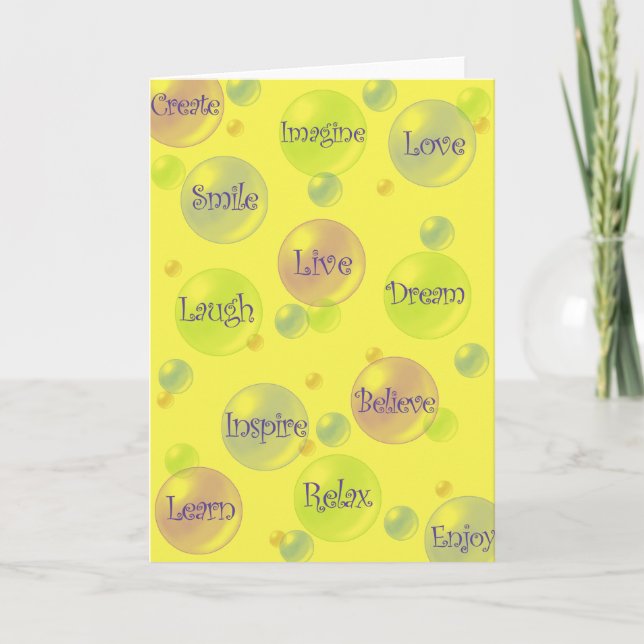 Inspiration bubblar kort (Framsida)