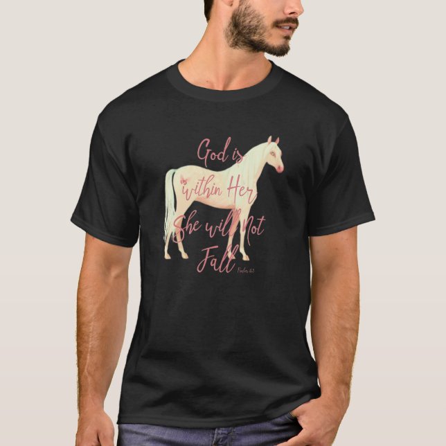 Inspiration Cute Palomino Horse for Girls Tonåring T Shirt (Framsida)