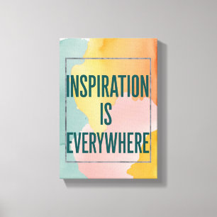 Inspiration finns överallt canvastryck