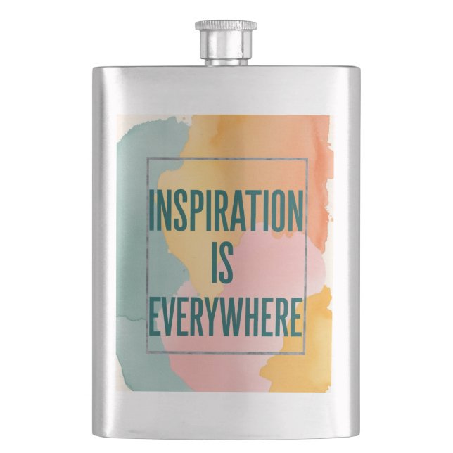 Inspiration finns överallt fickplunta (Framsidan)