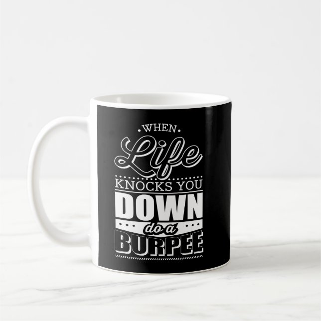 Inspiration för genomkörare för Burpees Kaffemugg (Vänster)