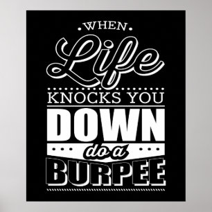 Inspiration för genomkörare för Burpees Poster