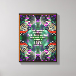 inspiration för kärlek-citattecken för monarch But Canvastryck