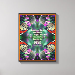 inspiration för kärlek-citattecken för monarch But Canvastryck