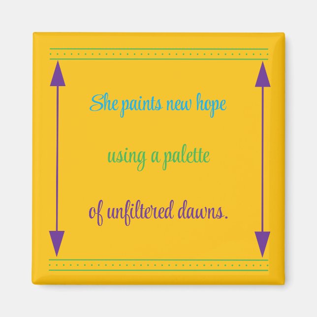 inspiration för kvinnor magnet (Framsidan)