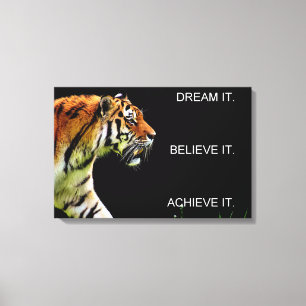 inspiration för prestationframgångmotivation canvastryck