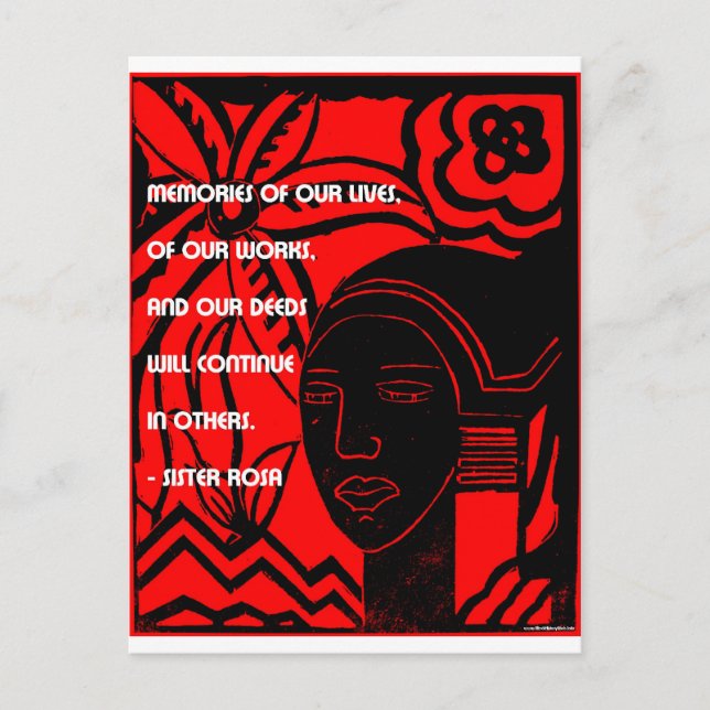 Inspiration från syster Rosa Vykort (Framsida)