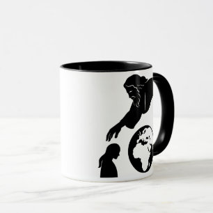 Inspiration Gud når jorden Minimalistisk Mugg