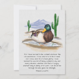 inspiration, handgjord, bibelvern, Anka, öken Julkort