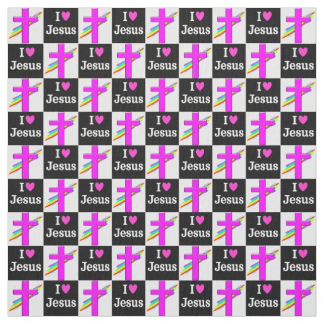 INSPIRATION I KÄRLEK JESUS KOR OCH RAINBOK TYG (Provkarta)
