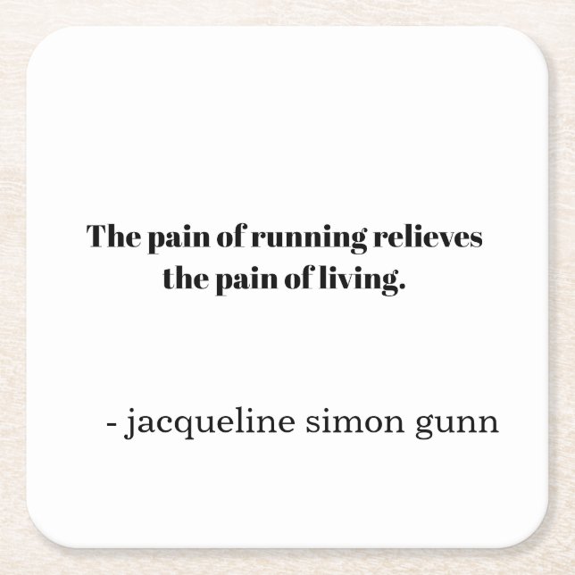 Inspiration löpare  underlägg papper kvadrat (Framsidan)