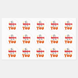Inspiration Ord "magin finns inom dig" Klistermärk Klistermärke