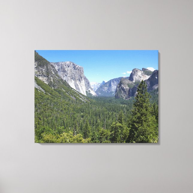 Inspiration Point i Yosemite National Park Canvastryck (Framsida)