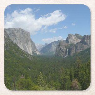 Inspiration Point i Yosemite National Park Underlägg Papper Kvadrat