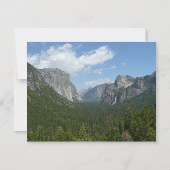 Inspiration Point i Yosemite nationalpark Kort (Framsida)