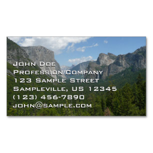 Inspiration Point i Yosemite nationalpark Magnetiska Visitkort