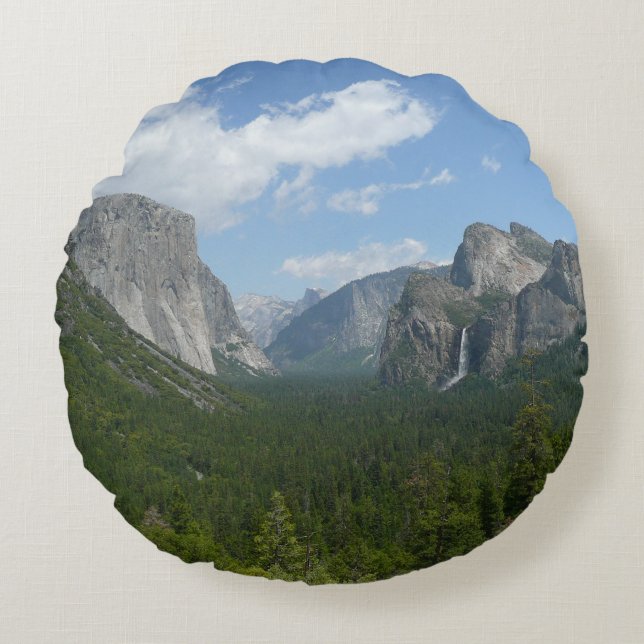 Inspiration Point i Yosemite nationalpark Rund Kudde (Framsidan)