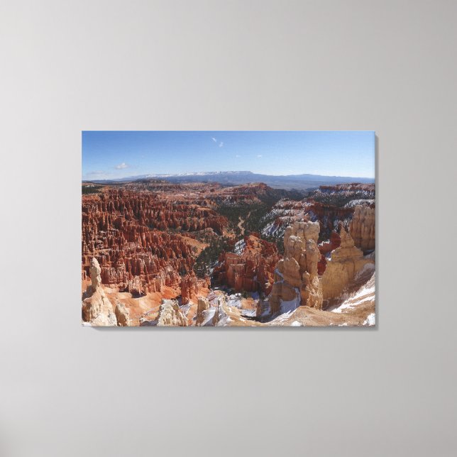 Inspiration Point vid Bryce Canyon II Canvastryck (Framsida)