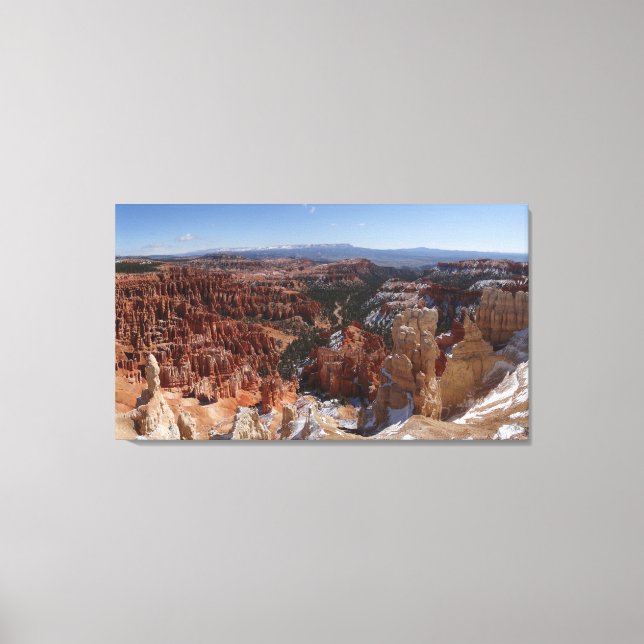 Inspiration Point vid Bryce Canyon II Canvastryck (Framsida)