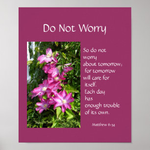 inspiration, skriptcitat, oroa dig inte poster