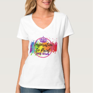 Inspiration som målar V-Nacken för 365 T Shirt