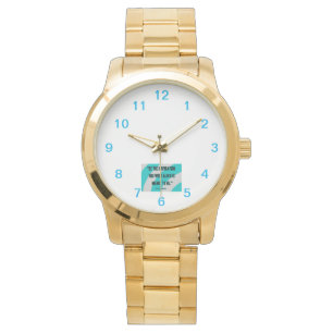 Inspiration Unisex Oversized Guld Bracelet Watch Armbandsur