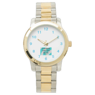 Inspiration Unisex Oversized Two Tone Watch Armbandsur