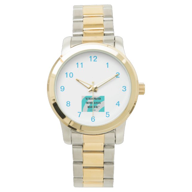 Inspiration Unisex Oversized Two Tone Watch Armbandsur (Framsida)