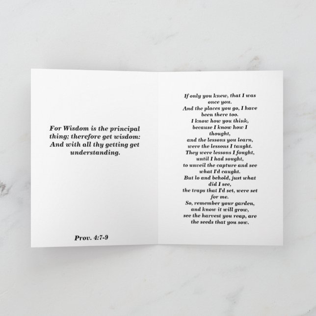 inspiration, uppmuntran, tro, hopp tack kort (Inuti)