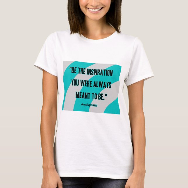 Inspiration Women's White Basic T Shirt (Framsida)