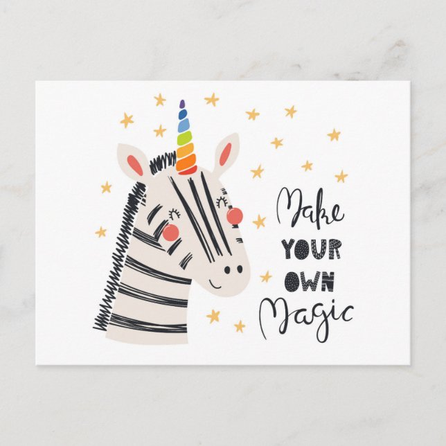 Inspiration Zebri-maj Vykort (Framsida)