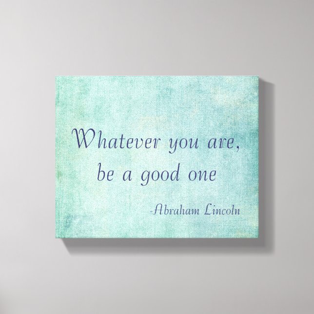 Inspirational Abraham Lincoln Quote Canvastryck (Framsida)