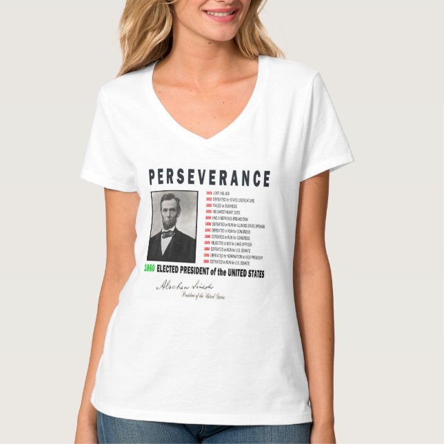 INSPIRATIONAL ABRAHAM LINCOLN T SHIRT (Framsida)