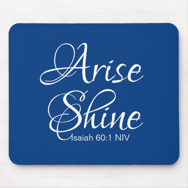 Inspirational Arise och Shine Bible Verse Faith Musmatta (Framsidan)