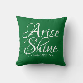 Inspirational Arise och Shine Faith jul Kudde