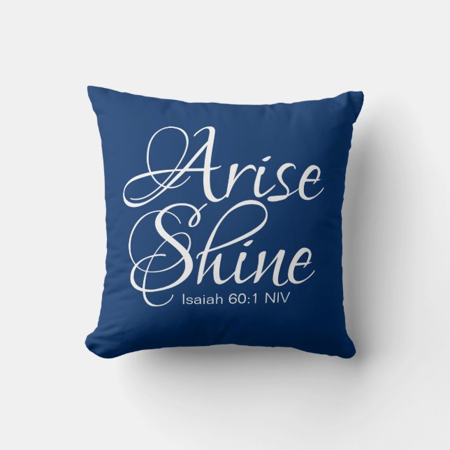 Inspirational Arise och Shine Faith jul Kudde (Framsida)