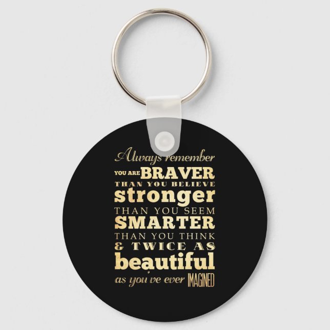 Inspirational Art - Dr Quote Nyckelring (Framsida)
