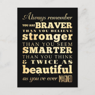 Inspirational Art - Dr Quote Vykort