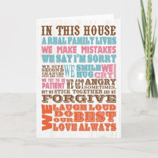 Inspirational Art - Real Family Helgkort